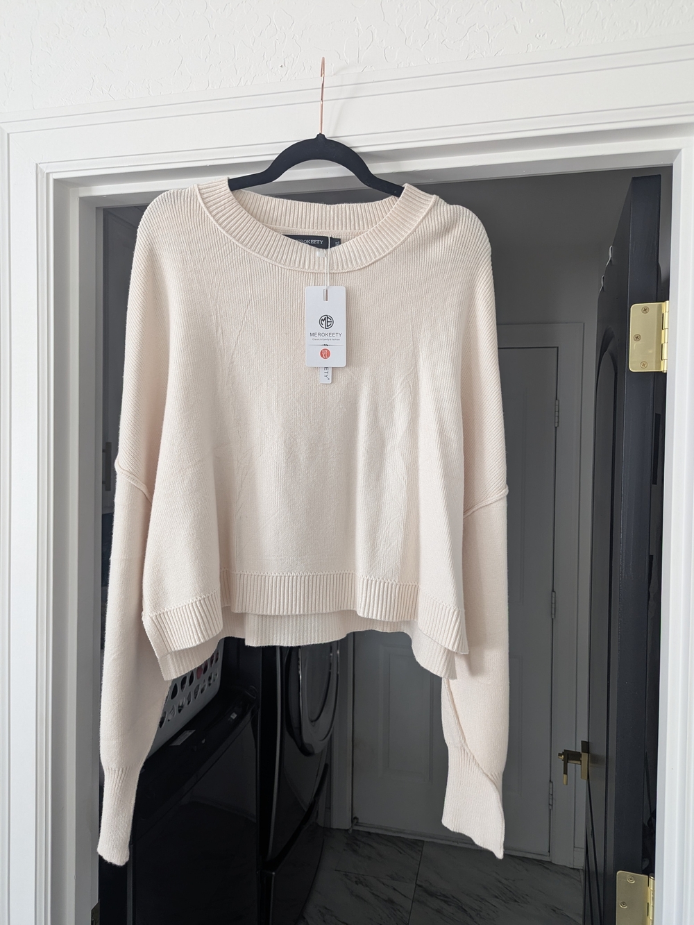 Weekend Max Mara Soft Ivory Scoop Neck Sweater